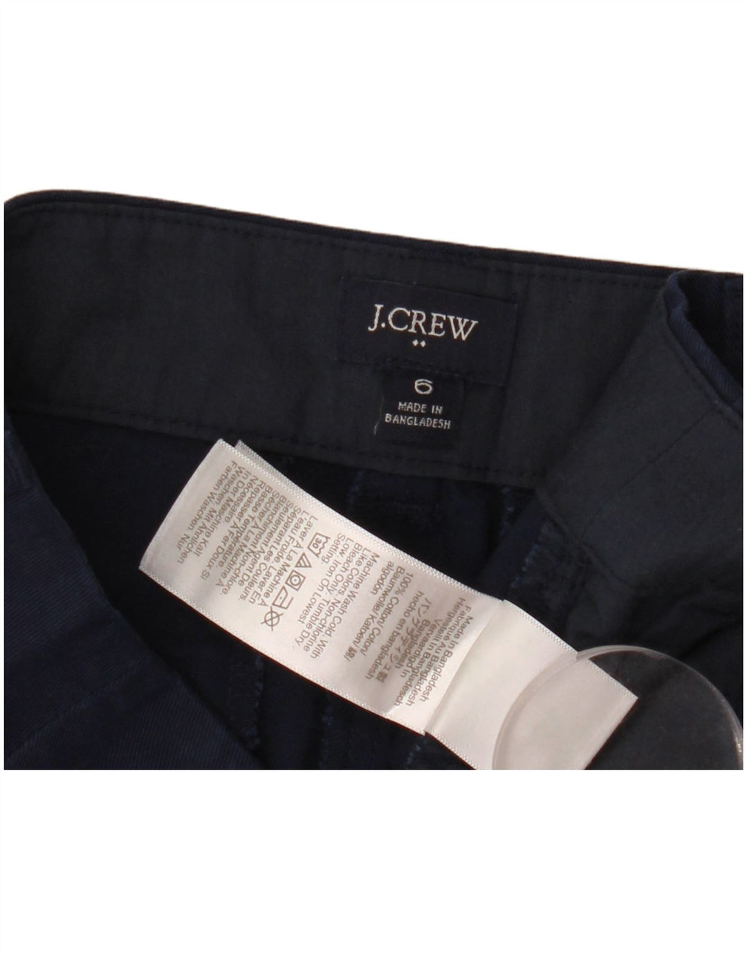 J. Crew Ženske chino kratke hlače US 6 srednje W30 tamnoplavi pamuk