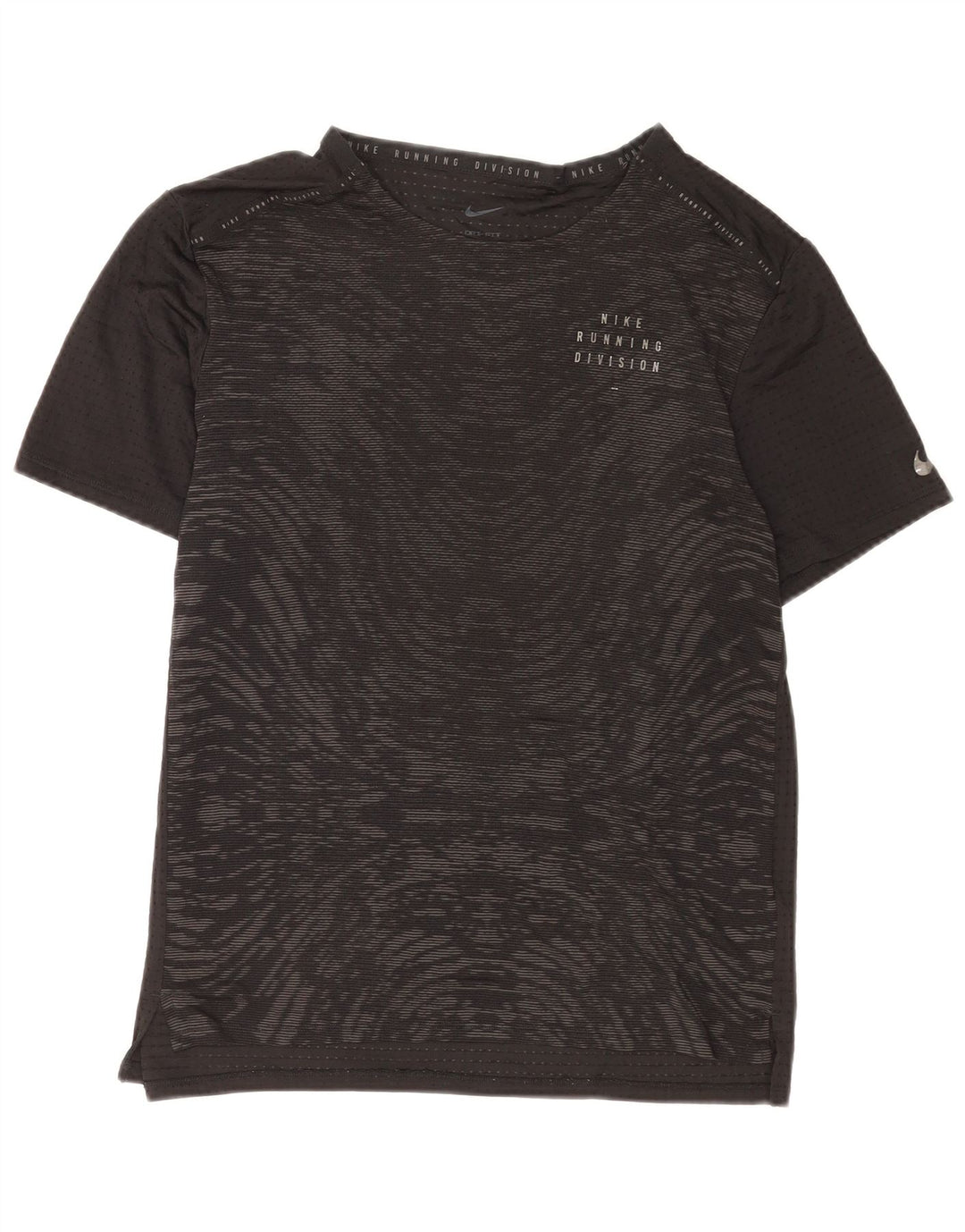 Nike Ženska Dri Fit majica kratkih rukava s apstraktnim uzorkom UK 14 velika crna