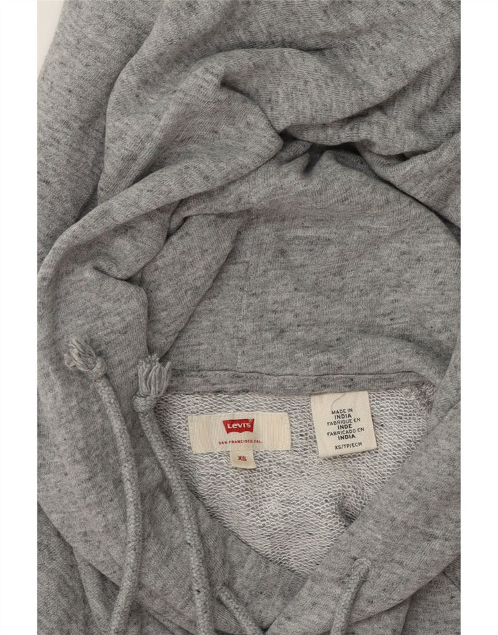 LEVI'S Mens Graphic Hoodie Jumper XS Grey Vintage Levi's and Second-Hand Levi's from Messina Hembry 