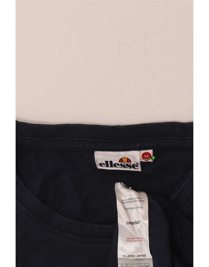 Muška majica kratkih rukava Ellesse srednje tamnoplavi pamuk