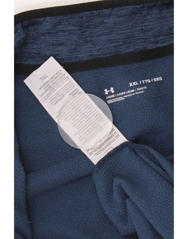 Muška majica s izrezom i trenirkom Under Armour 2XL s plavim pjegama
