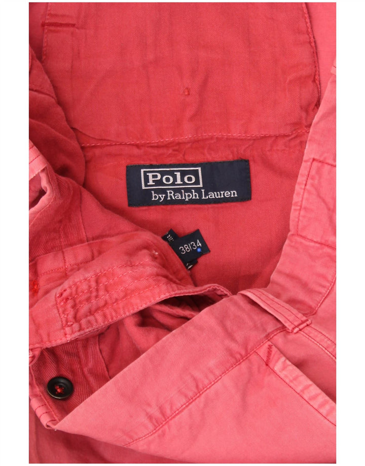 POLO RALPH LAUREN Muške ravne chino hlače W38 L30 Ružičasti pamuk