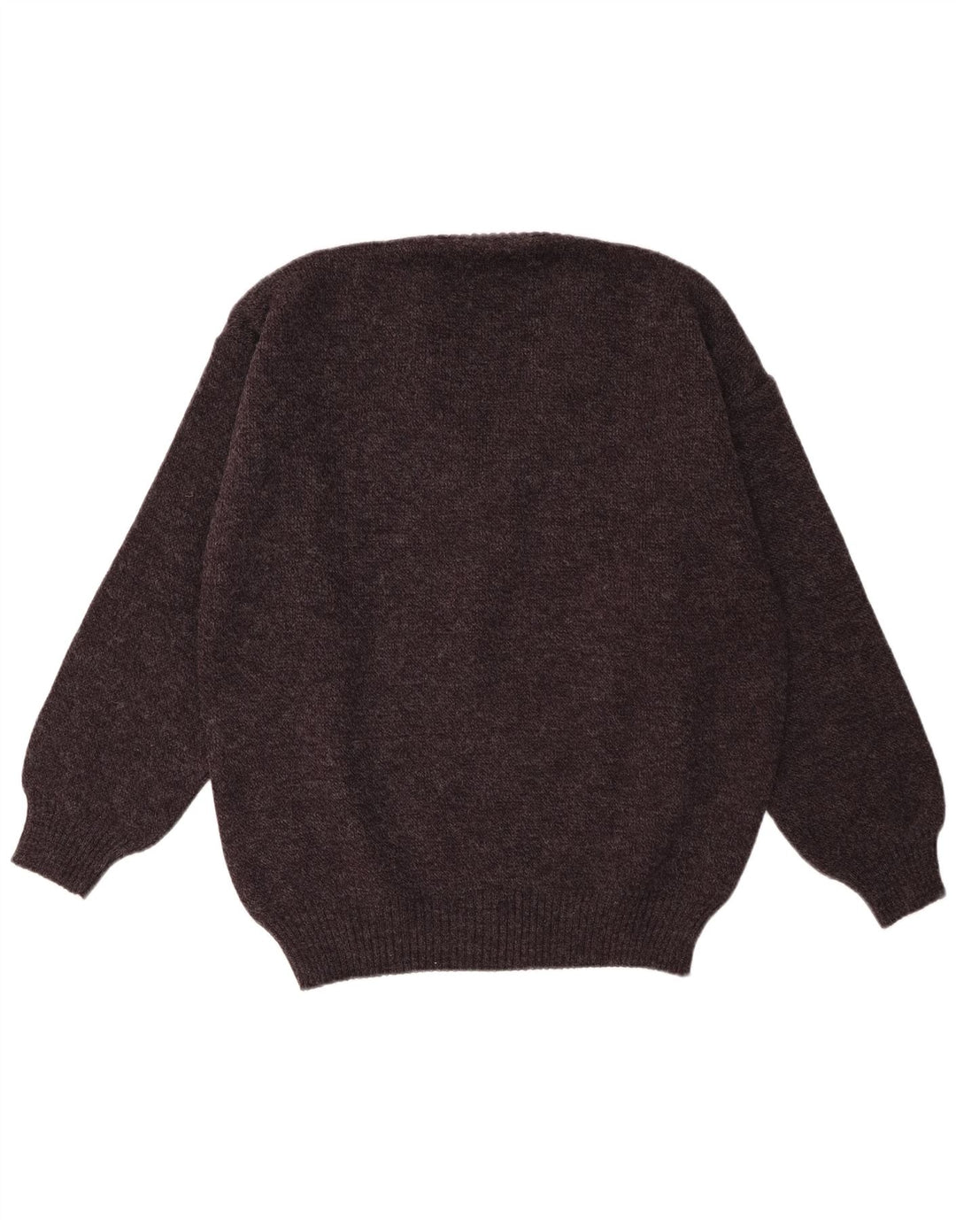 Vintage muški džemper s V-izrezom IT 52 Veliki sivi geometrijski akril