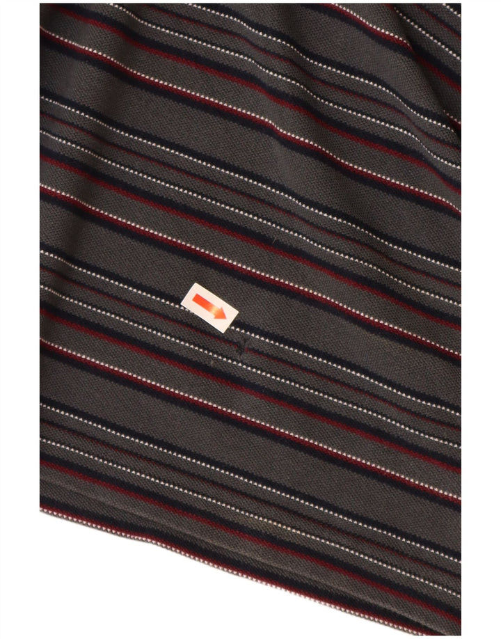 FRED PERRY Muška polo majica dugih rukava, pamuk na srednje sive pruge