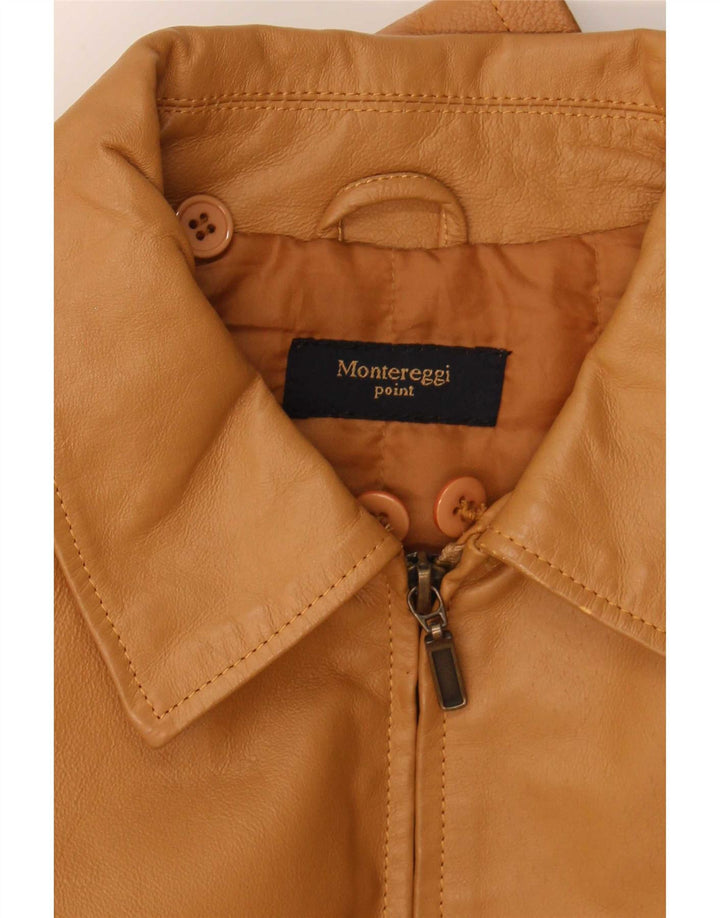 Montereggi ženska kožna jakna UK 14 Large Beige Leather