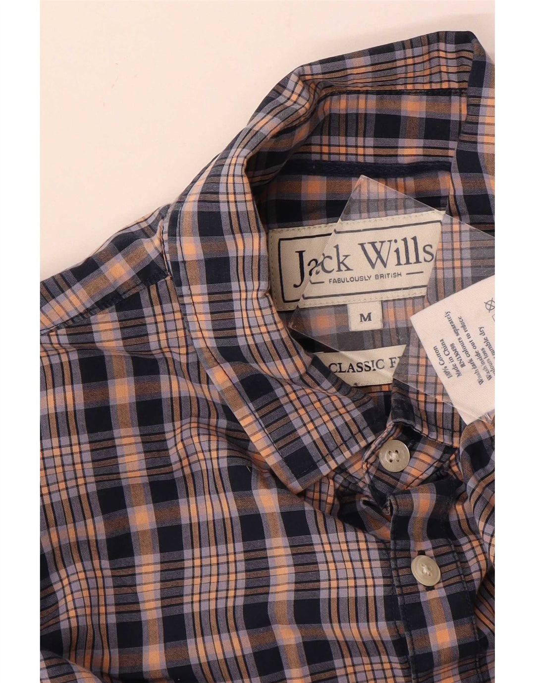 Jack Wills muška košulja klasičnog kroja srednje plavi pamuk