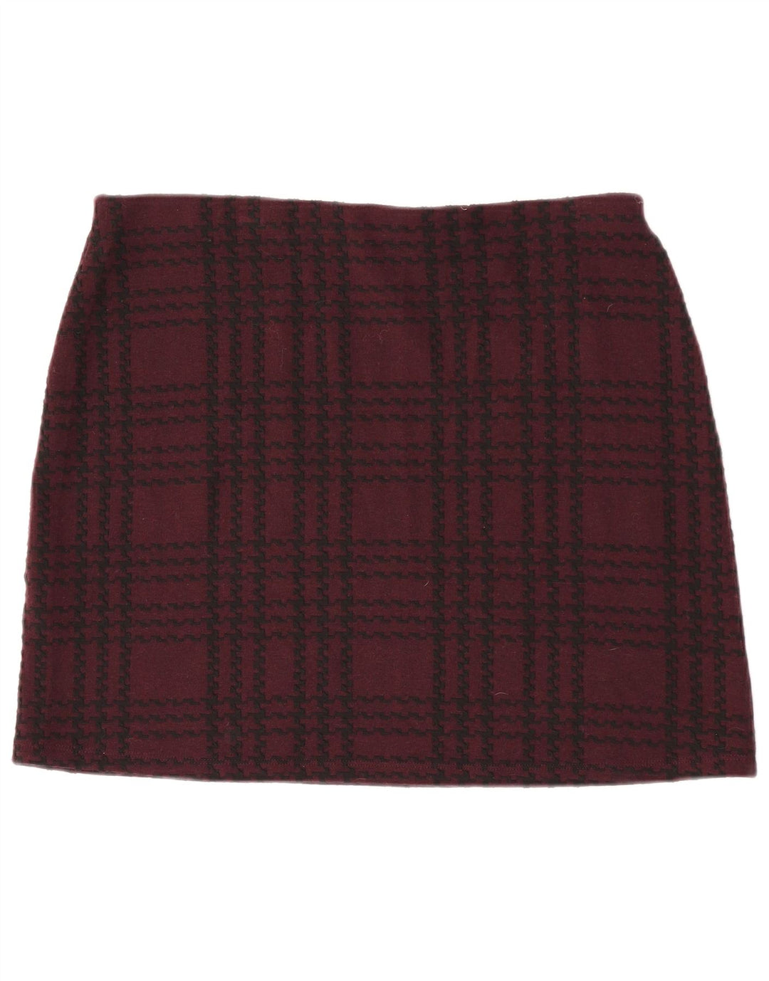 Marks & Spencer ženska mini suknja UK 16 Large W34 Bordo karirani poliester