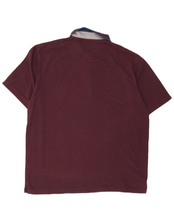 HARMONT & BLAINE Muška polo majica standardnog kroja 4XL Bordo pamuk