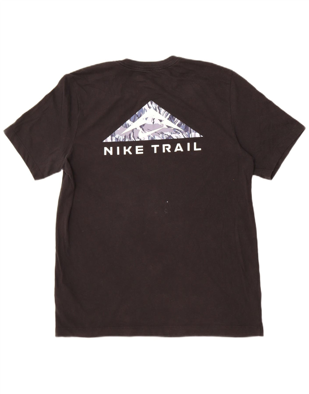 Nike Dri Fit Graphic T-Shirt Top Large Black Cotton