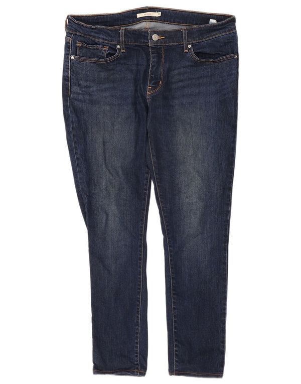 Levi's ženske 711 uske traperice W32 L27 plavi liocel