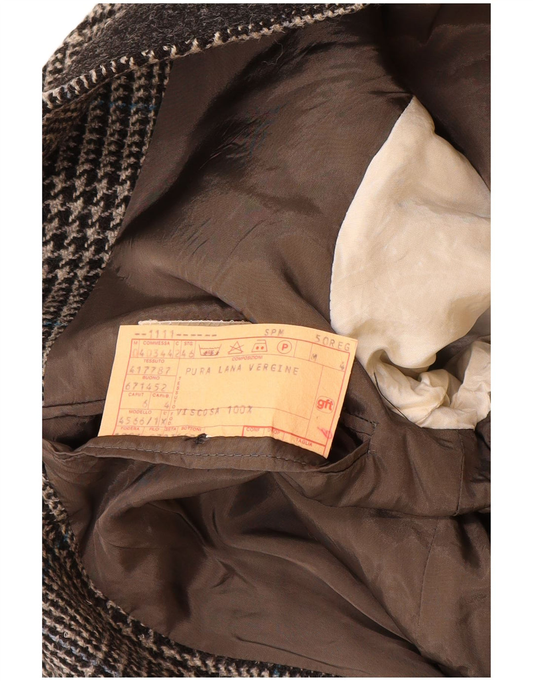 GIORGIO ARMANI Muška jakna sa 2 gumba IT 50 Srednje siva Houndstooth