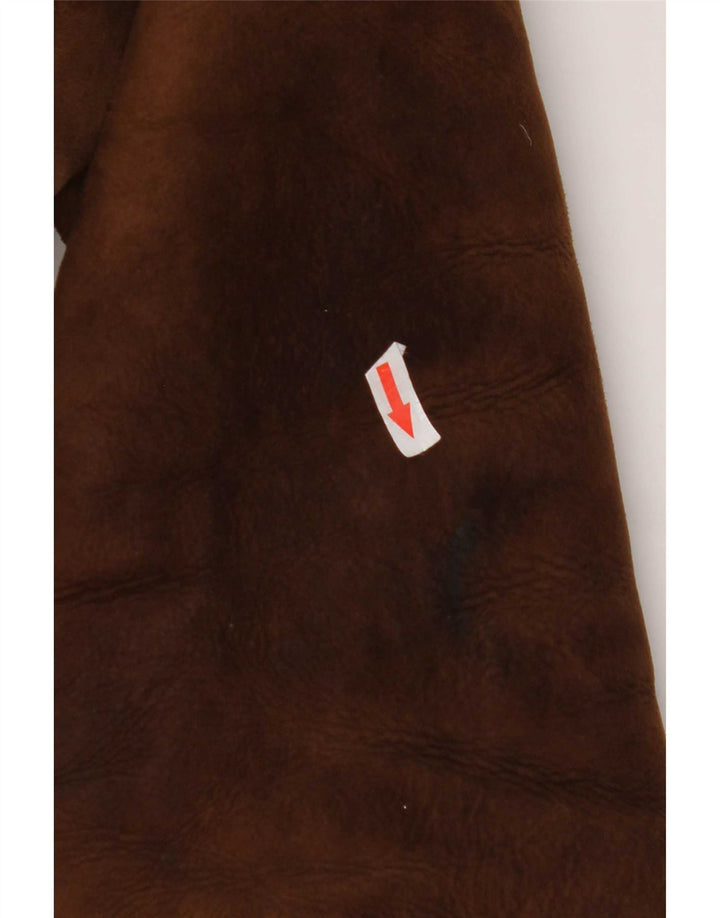 Morlands Mens Shearling Jacket UK 38 Srednje smeđa