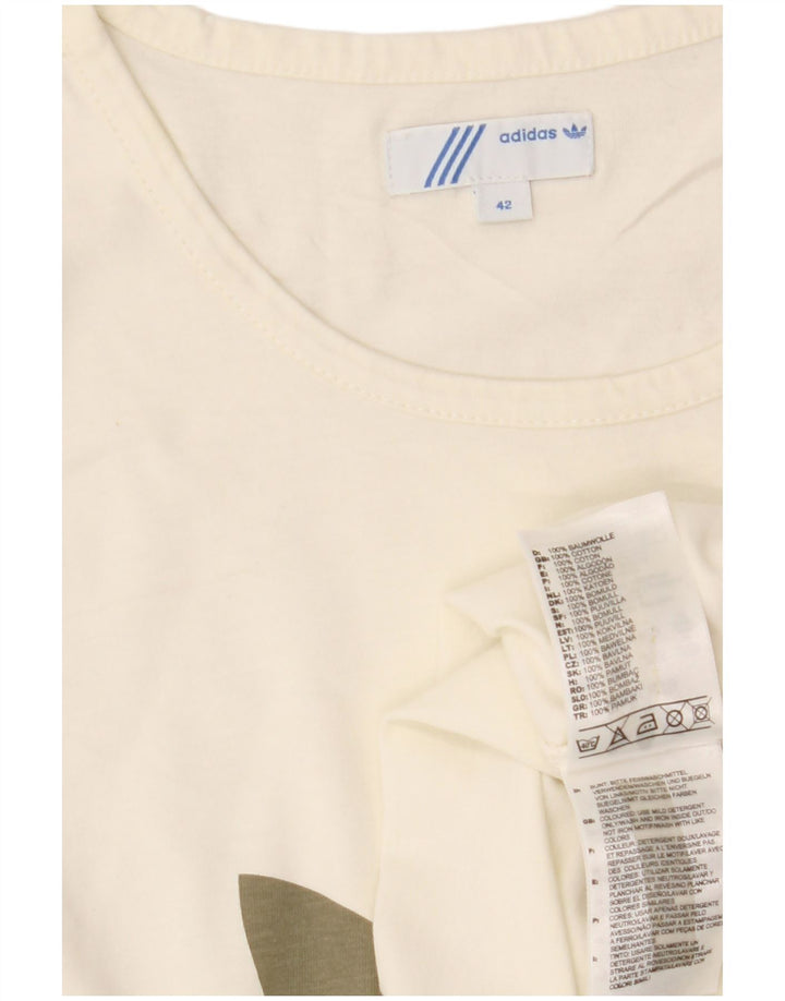ADIDAS Ženska majica kratkih rukava IT 42 Srednje bijeli pamuk
