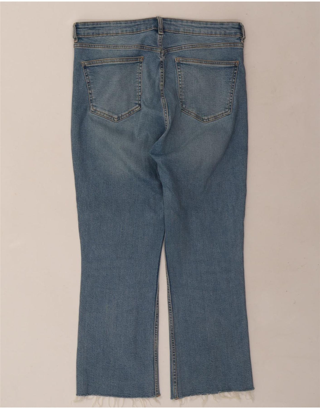 Zara ženske crop bootcut traperice EU 46 XL W36 L25 plave