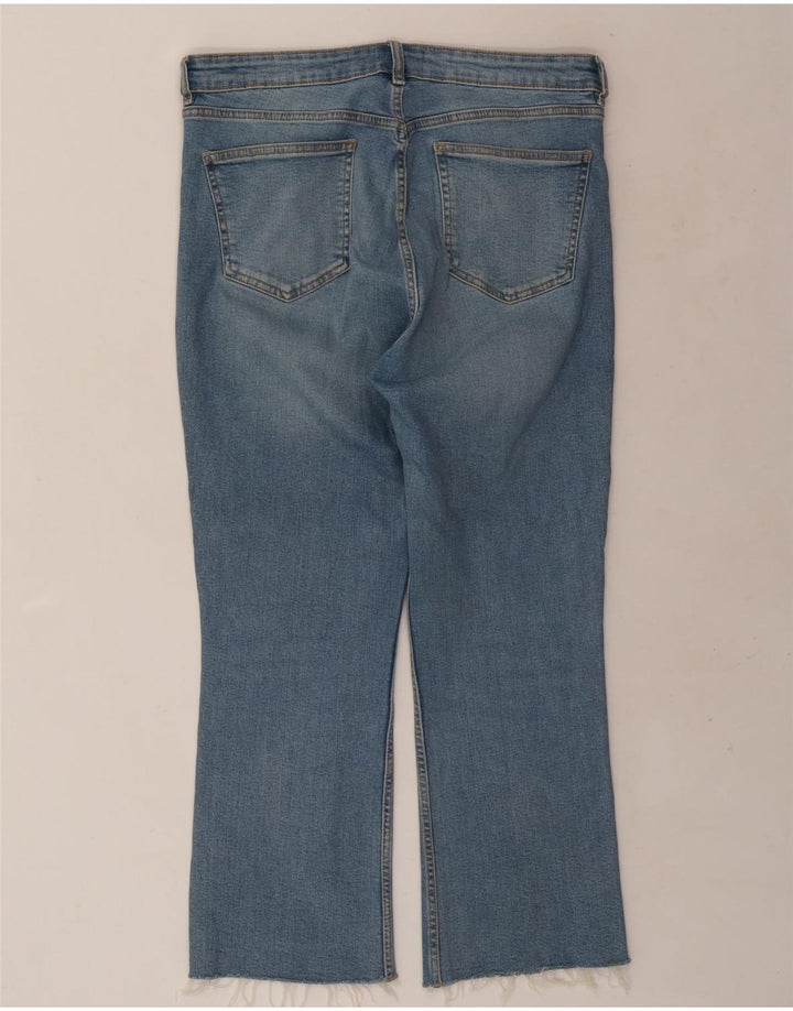 Zara ženske crop bootcut traperice EU 46 XL W36 L25 plave