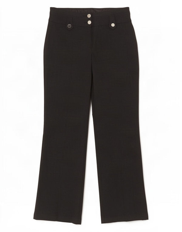 Marks & Spencer ženske ležerne hlače Bootcut UK 12 srednje W30 L32 crne