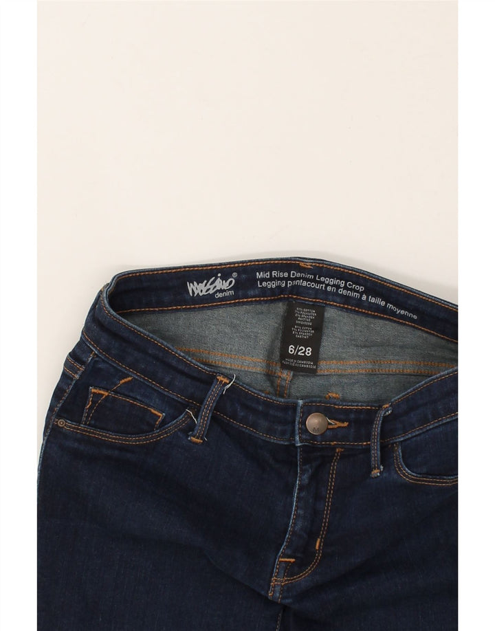 MOSSIMO Womens Mid Rise Legging Cropped Jeans US 6 Medium W28 L25  Blue Vintage Mossimo and Second-Hand Mossimo from Messina Hembry 