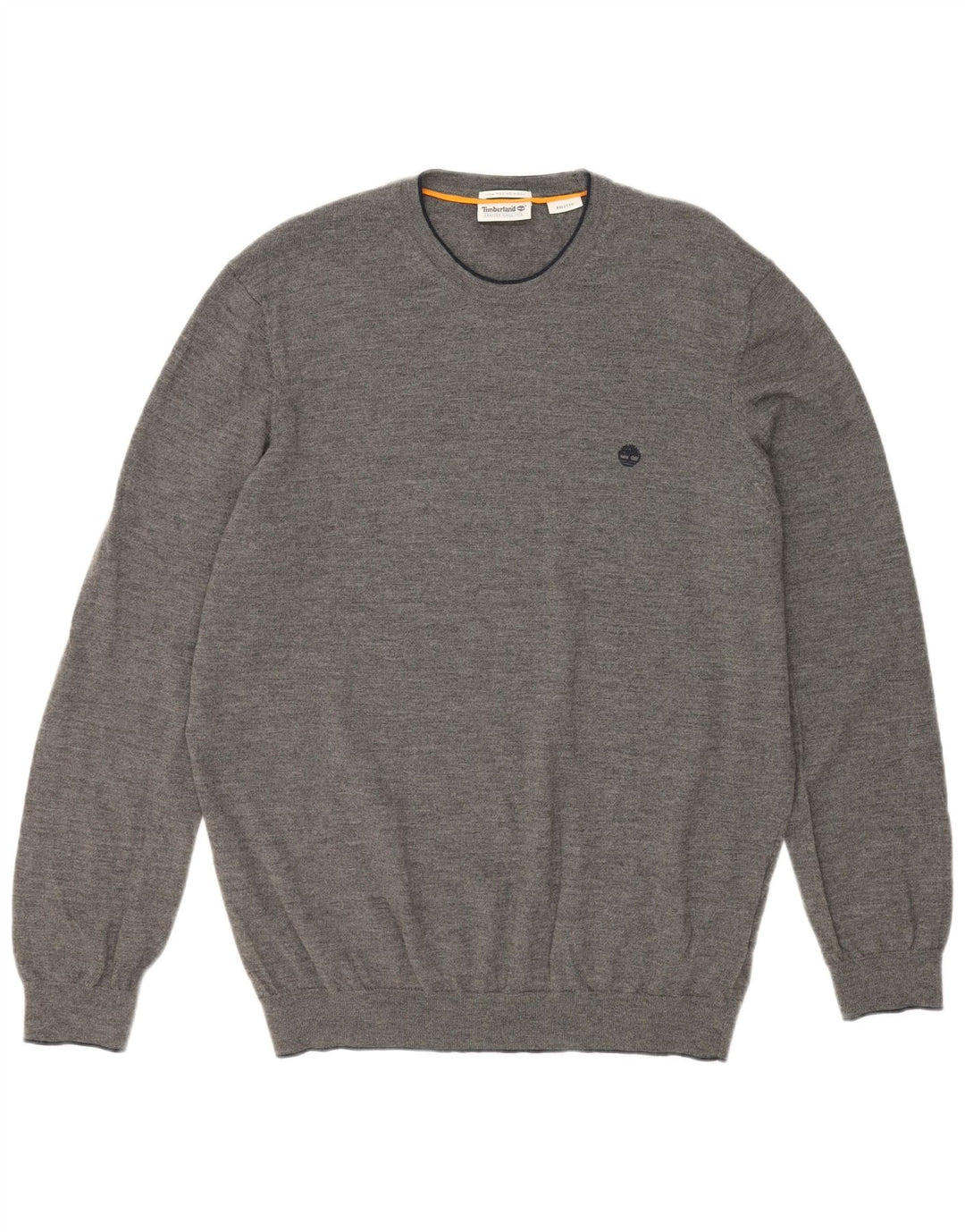 TIMBERLAND Muški džemper s okruglim izrezom 2XL od sive merino vune