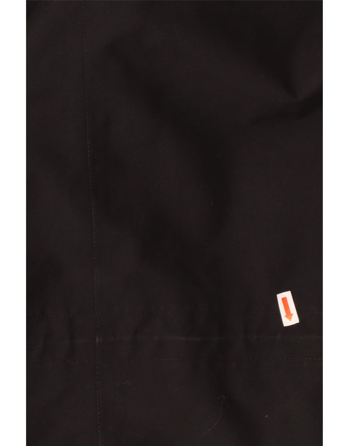 JACK WOLFSKIN Womens Hooded Windbreaker Coat UK 10 Small Black Polyester