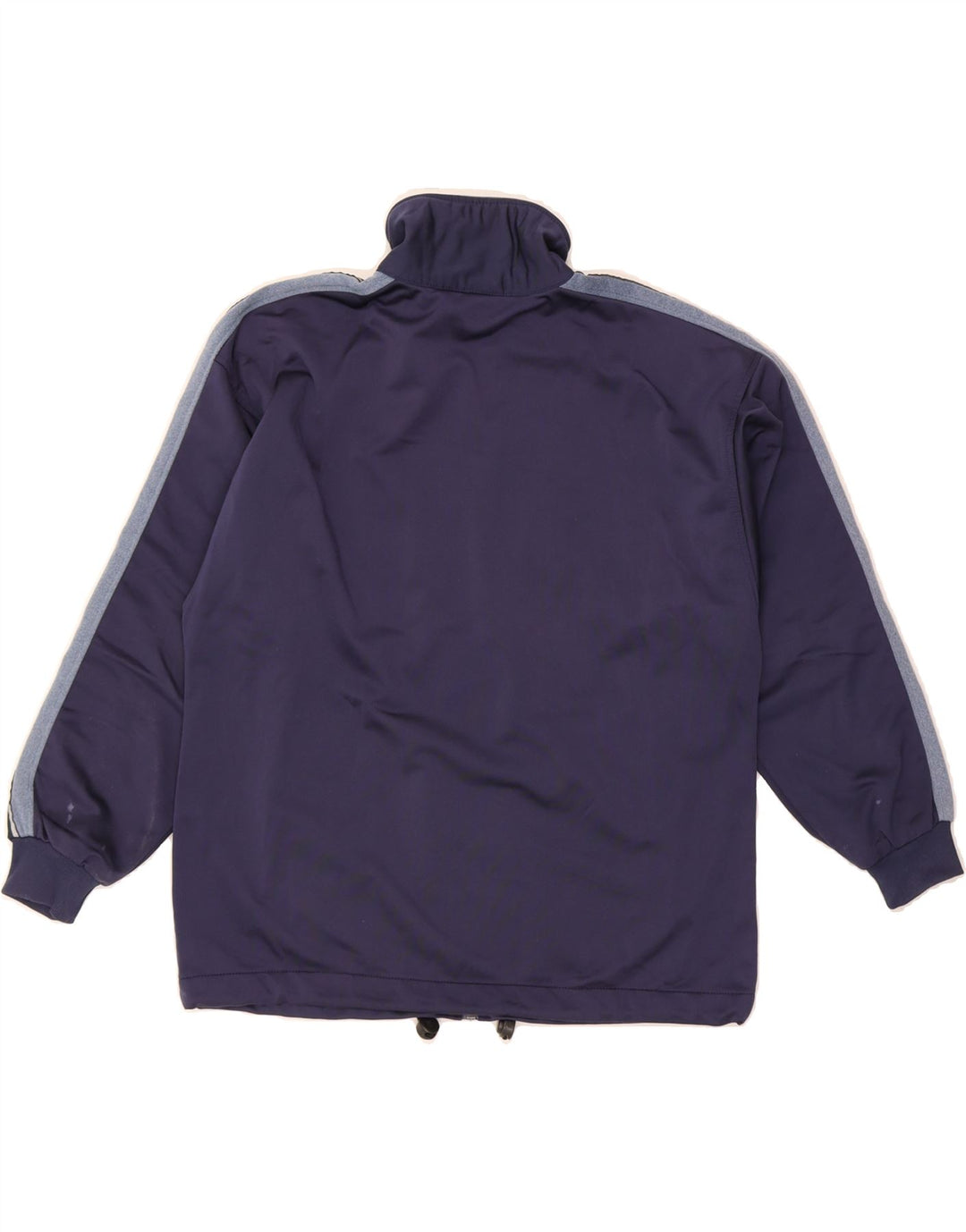 ASICS Boys Graphic Tracksuit Top Jacket 13-14 Years Navy Blue Polyester Vintage Asics and Second-Hand Asics from Messina Hembry 
