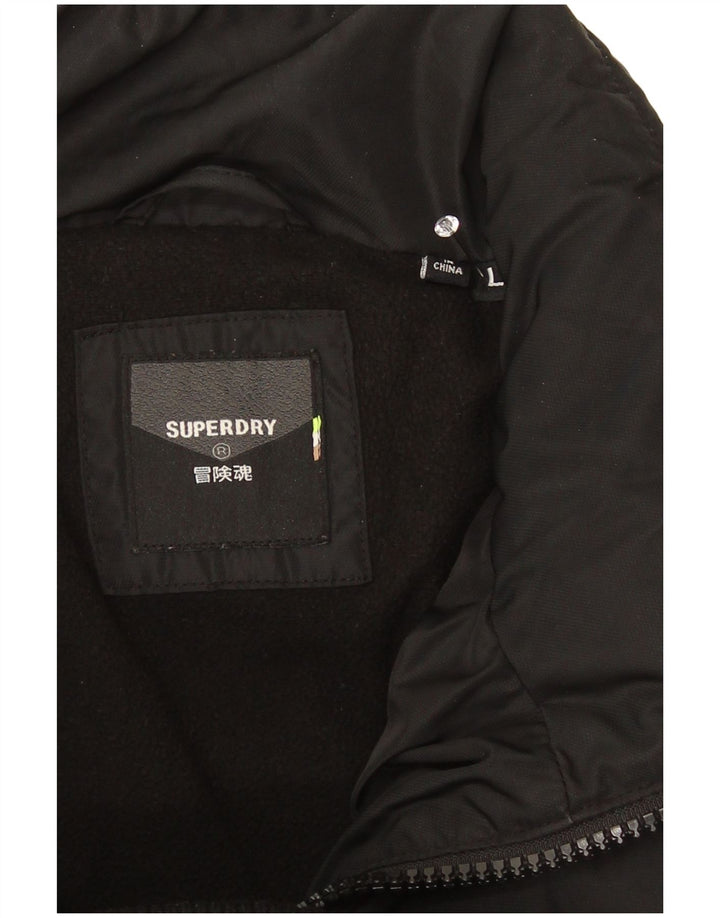 Superdry muška podstavljena jakna UK 40 Large kaki kamuflažni poliester
