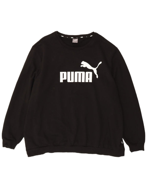 Puma muški džemper s grafičkim motivima 4XL, crni pamuk