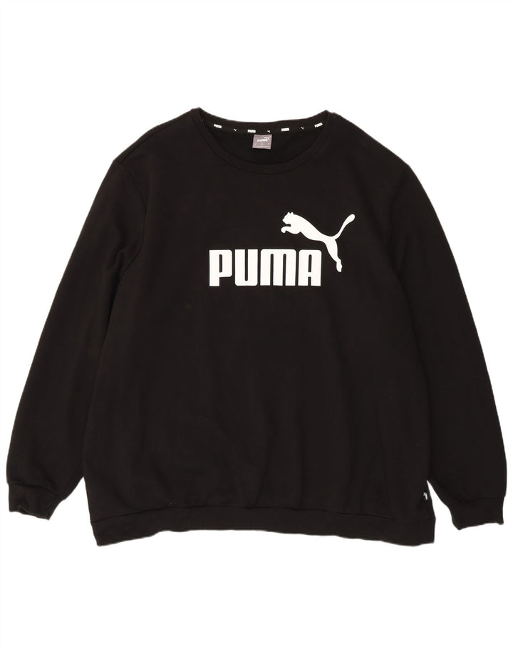 Puma muški džemper s grafičkim motivima 4XL, crni pamuk