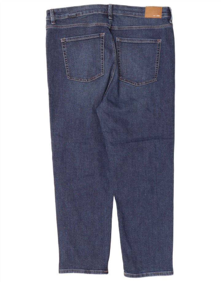 MARKS & SPENCER Ženske Cigarette Slim skraćene traperice UK 18 XL W36 L25 Plava