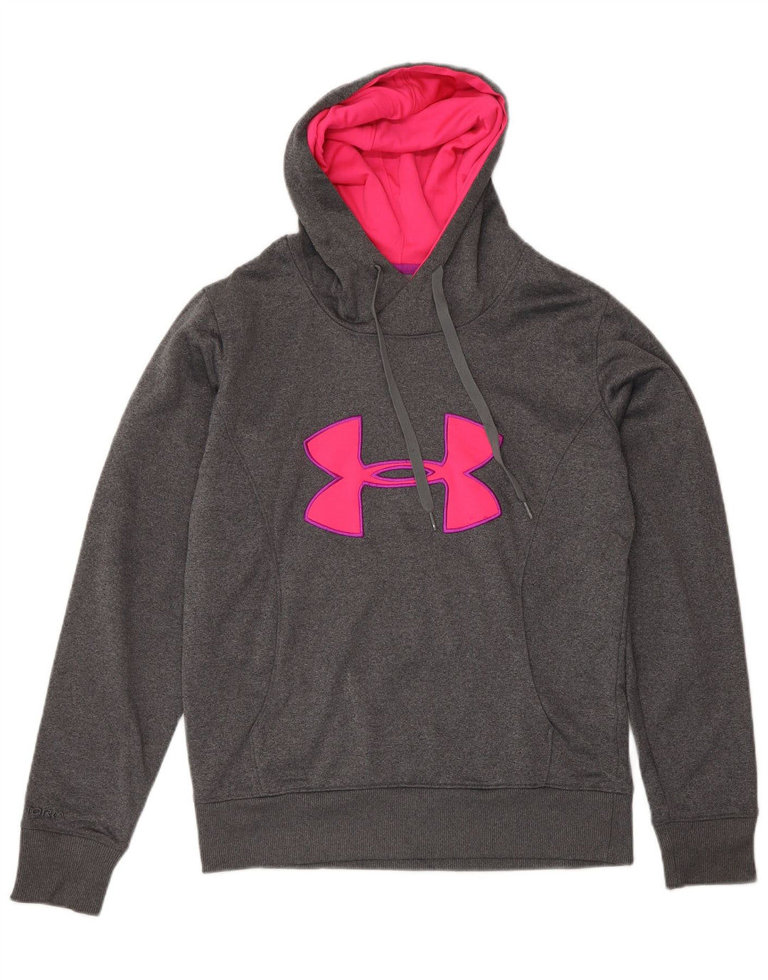 UNDER ARMOUR Ženska majica s kapuljačom Cold Gear Graphic UK 10 Mala siva