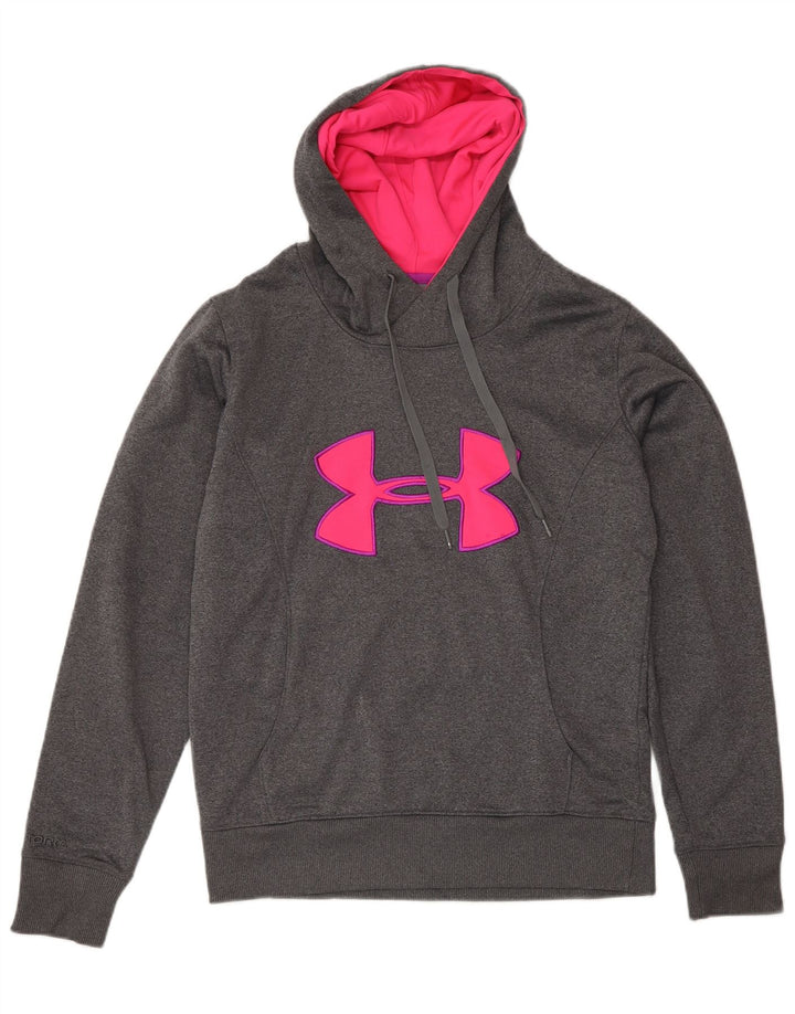 UNDER ARMOUR Ženska majica s kapuljačom Cold Gear Graphic UK 10 Mala siva