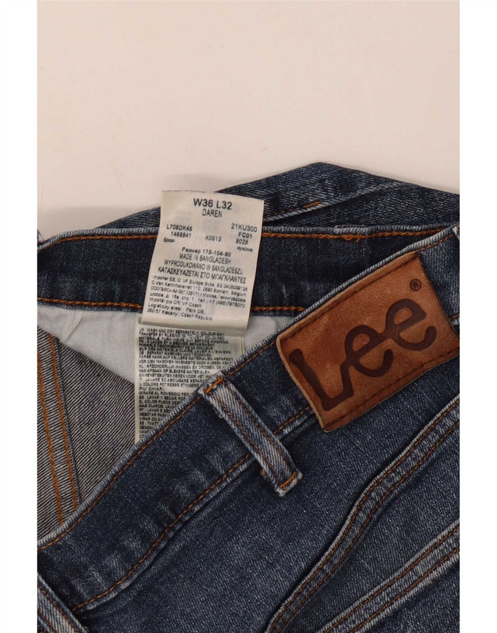 Lee Mens Daren Straight Jeans W36 L32 Plavi pamuk