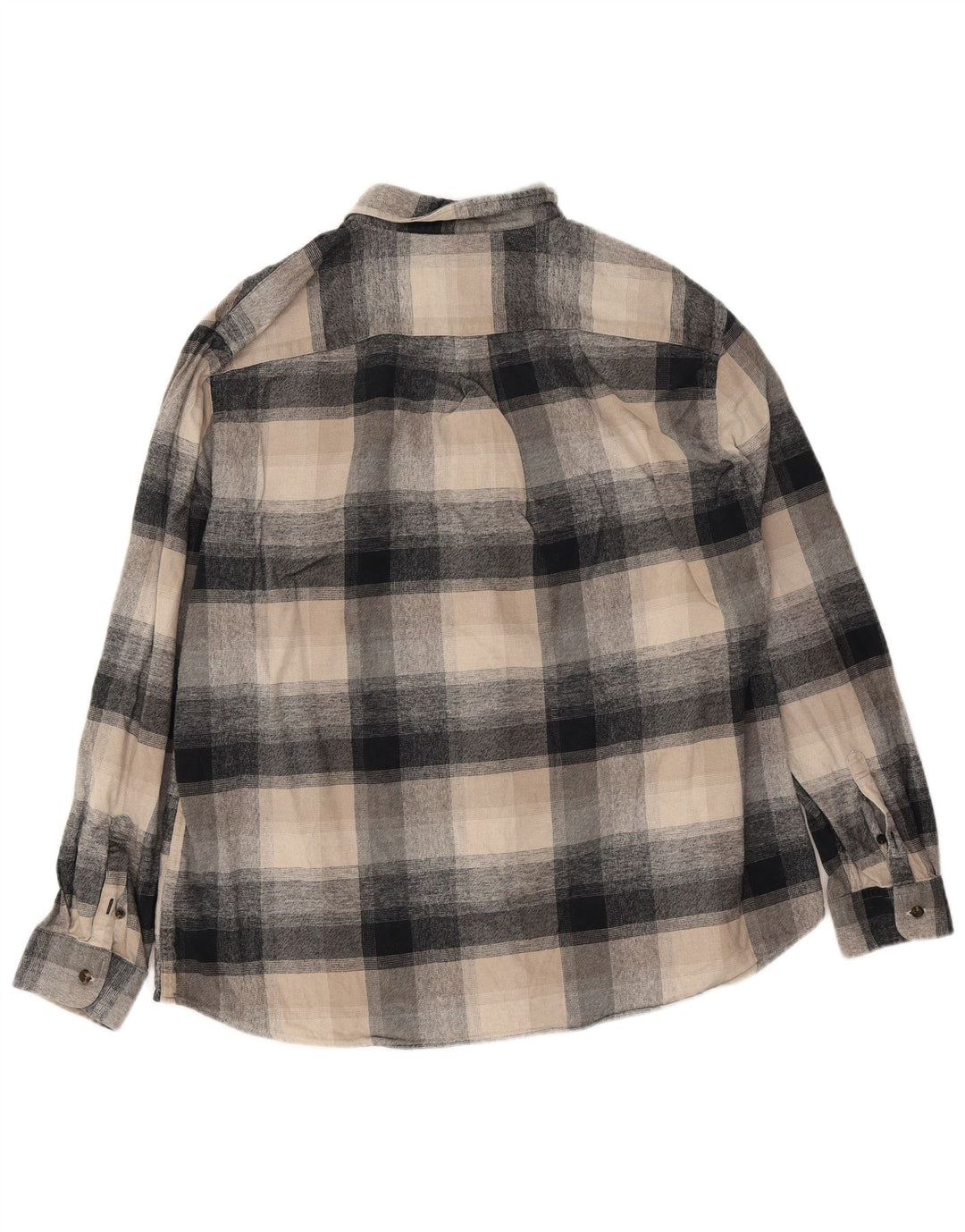 Marks & Spencer muška flanelska košulja standardnog kroja 2XL bež karirani pamuk