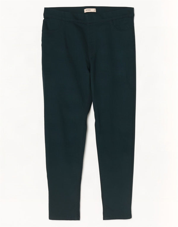 Marks & Spencer ženske crop jegging traperice UK 16 Large W36 L26 Zeleni pamuk