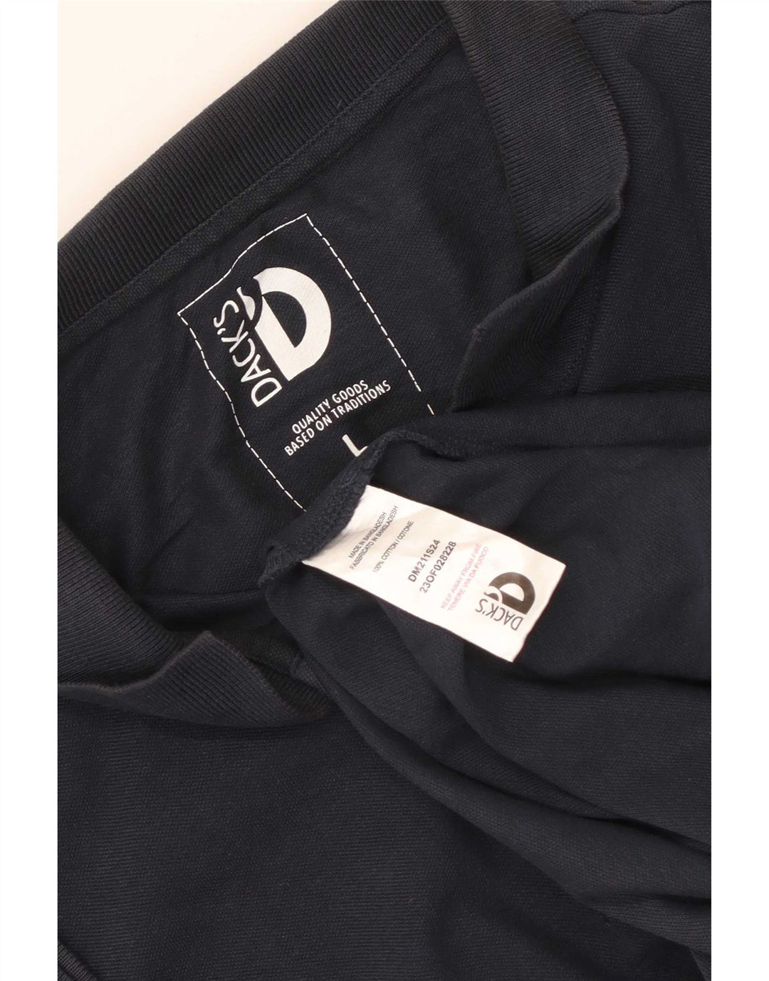 Dack's muška polo majica velika tamnoplava pamuk