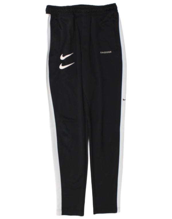 Nike Mens Swoosh Graphic Trenirke Hlače male crne boje