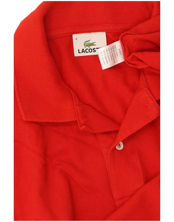 LACOSTE muška polo majica veličine 4 srednje crvene pamučne boje