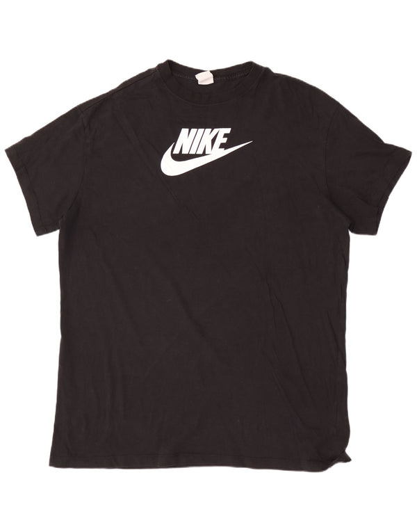 Nike muška majica širokih krojeva s grafičkim motivima 2XL crni pamuk