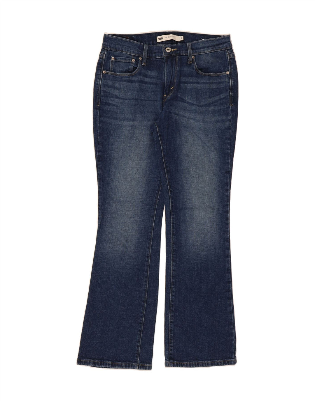 LEVI'S Womens 515 Bootcut Jeans US 6 Medium W28 L28 Blue Cotton Vintage Levi's and Second-Hand Levi's from Messina Hembry 