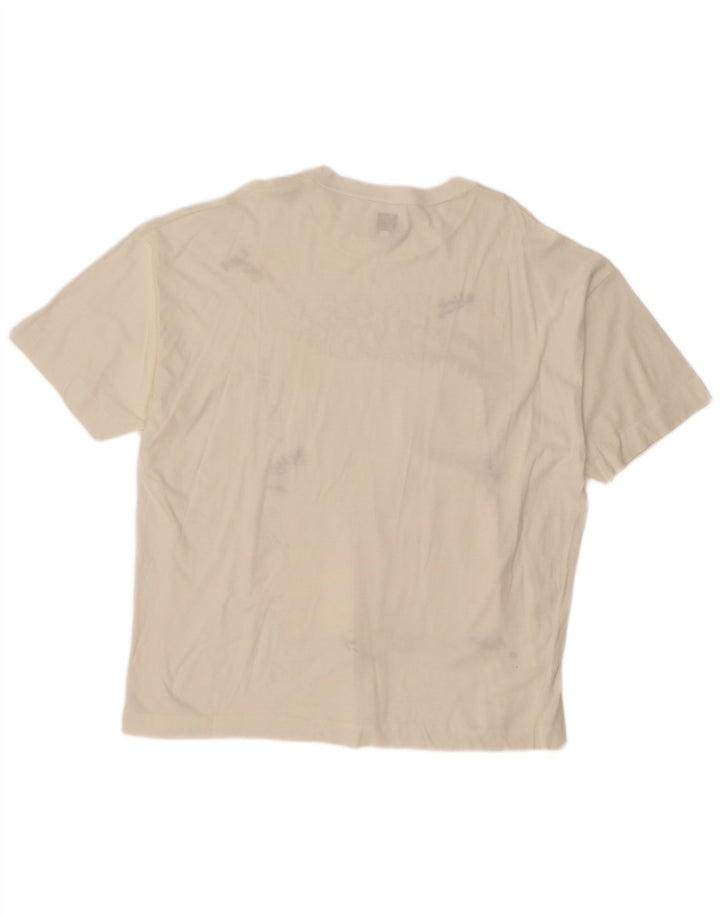 BENETTON Muška majica s grafičkim motivima XL Off White