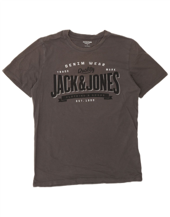 Jack & Jones muška majica kratkih rukava srednje sivi pamuk
