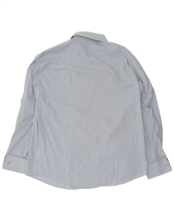 Ben Sherman muška svečana košulja XL plavi karirani pamuk