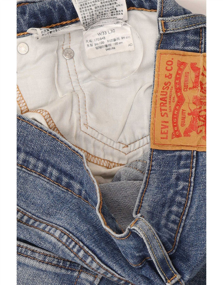Levi's muške 514 ravne traperice W33 L30 plavi pamuk