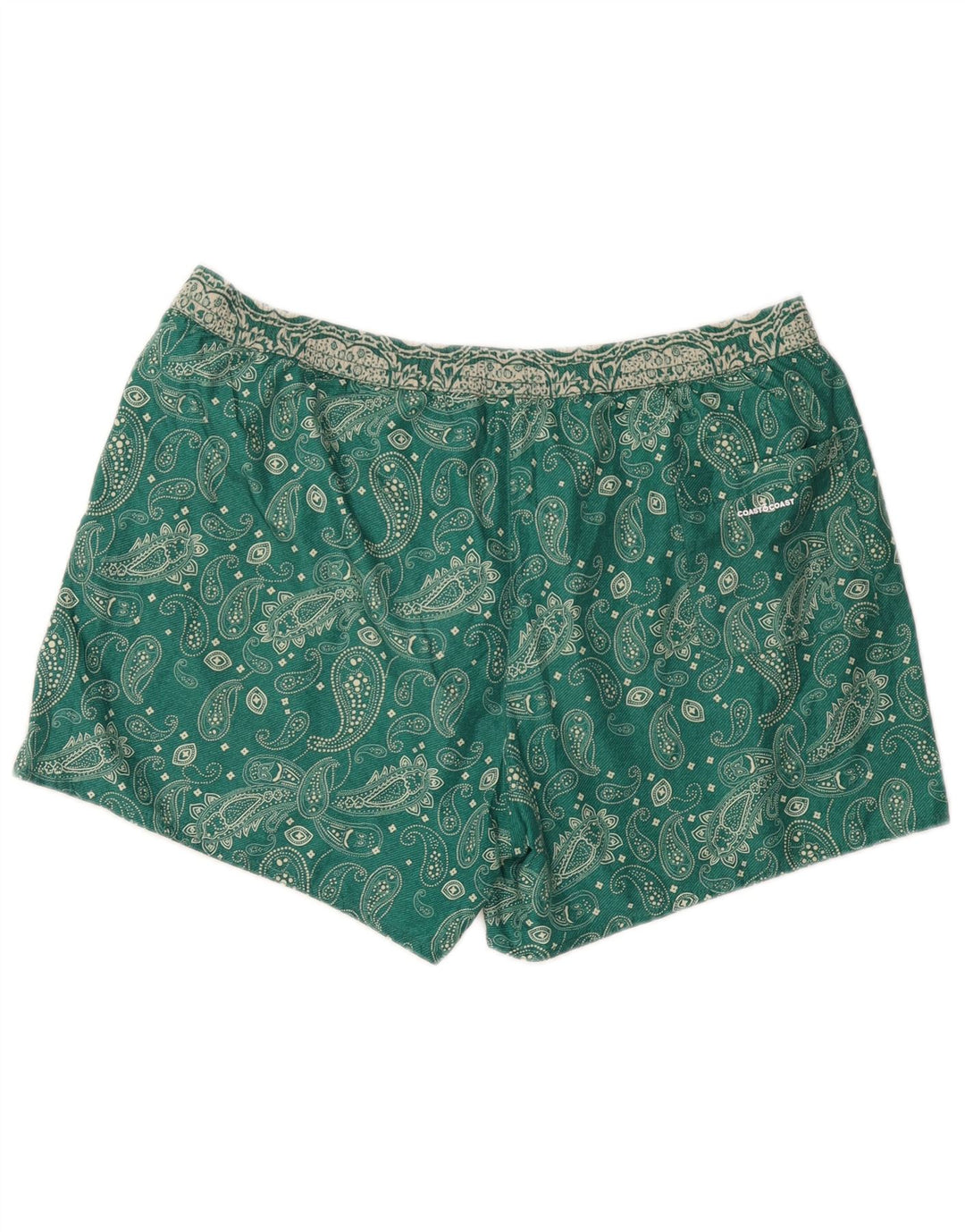 COAST Muške kratke hlače za plivanje Large Green Paisley