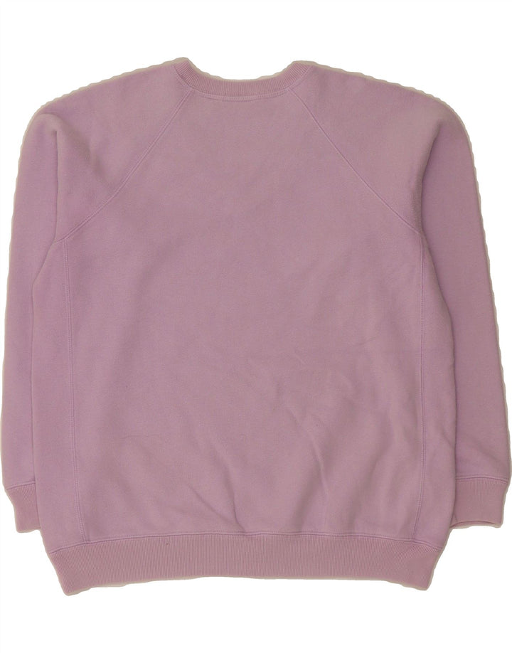 IZOD Womens Oversized Sweatshirt Jumper UK 10 Small Purple Cotton Vintage Izod and Second-Hand Izod from Messina Hembry 