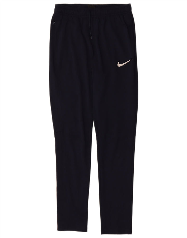 Nike muške Dri Fit hlače za trenirku male crne poliesterske