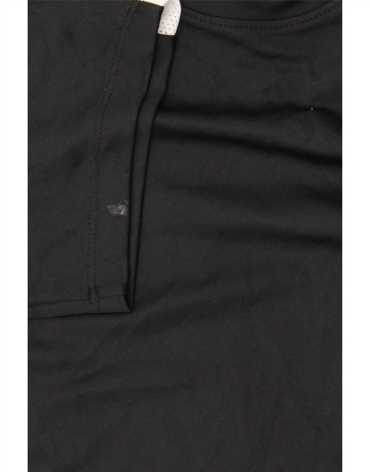 Nike Dri Fit T-Shirt Top srednji crni poliester u boji