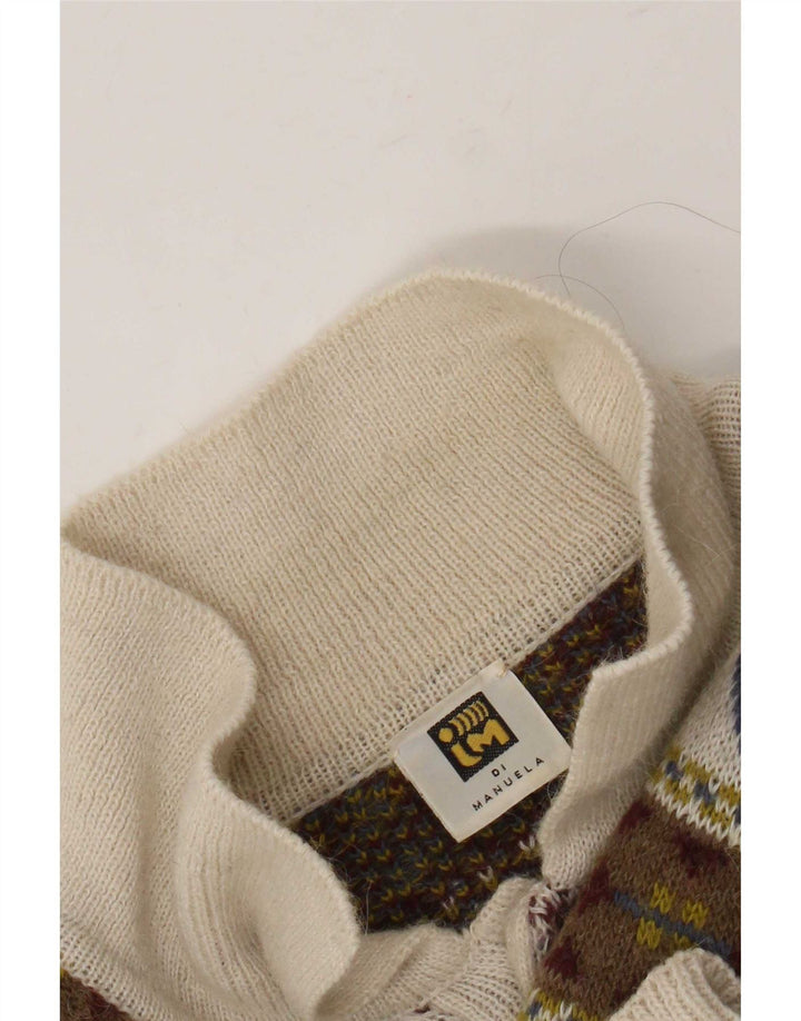 Vintage muški džemper s polo ovratnikom IT 50 srednje raznobojni retro