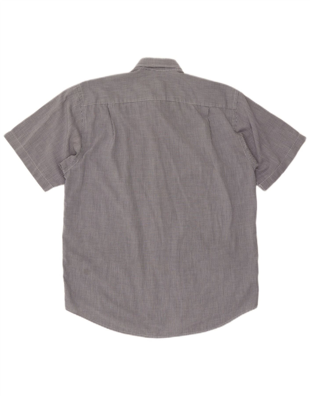 LACOSTE muška košulja kratkih rukava Srednje tamnoplavi pamuk od ginghama