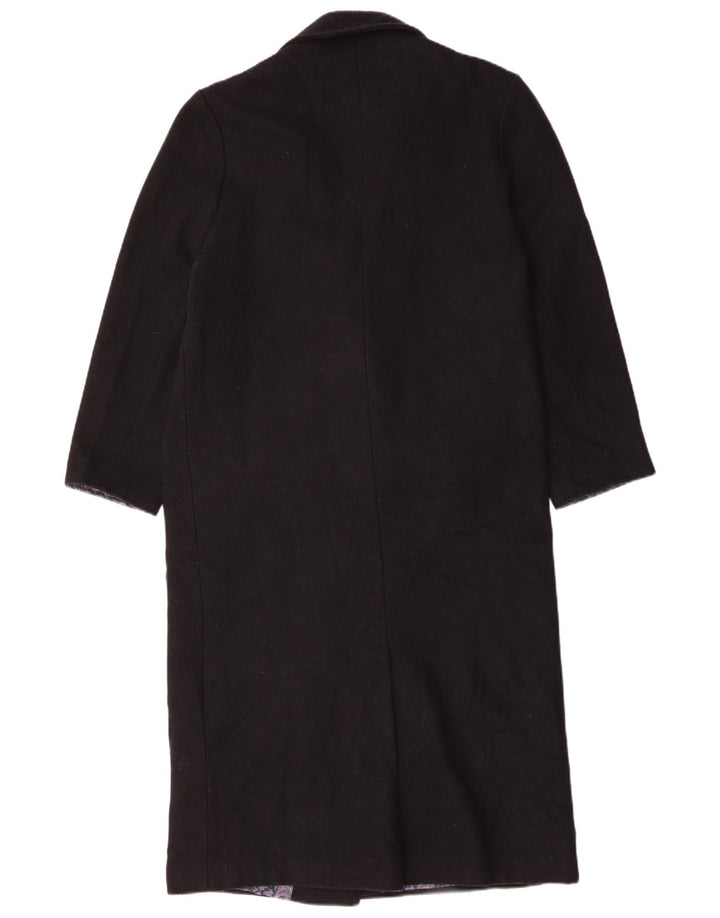 Topshop ženski kaput s dvorednim kopčanjem UK 10 Mala tamnoplava vuna