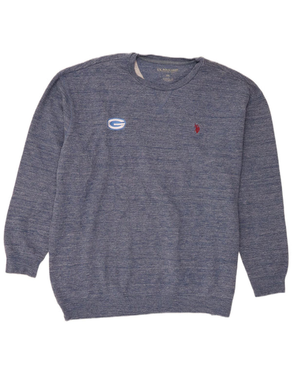U.S. Polo Assn. Muški džemper 2XL tamnoplavi flekasti pamuk